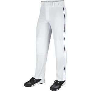 CHAMPRO Unisex-Youth Triple Crown Open Bottom Piped Baseball Pants, XL